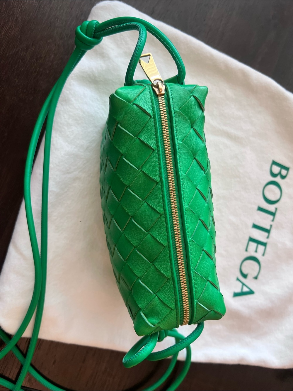 Bottega Veneta Mini Loop in Parakeet Green - Picture 9 of 16